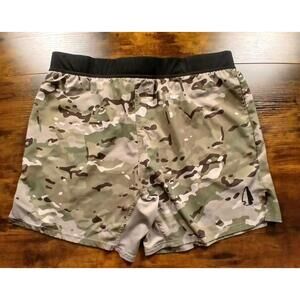 Tachuntfish THF Shorts Men's 3XL Camo Athletic Gym Stretch 5" outdoors hiking